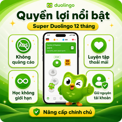 Super Duolingo 12 Tháng