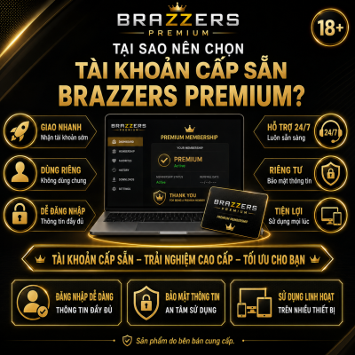 tài khoản Brazzer Premium
