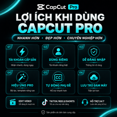 Tài Khoản CapCut Pro