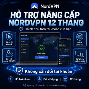 nâng cấp NordVPN 12 tháng